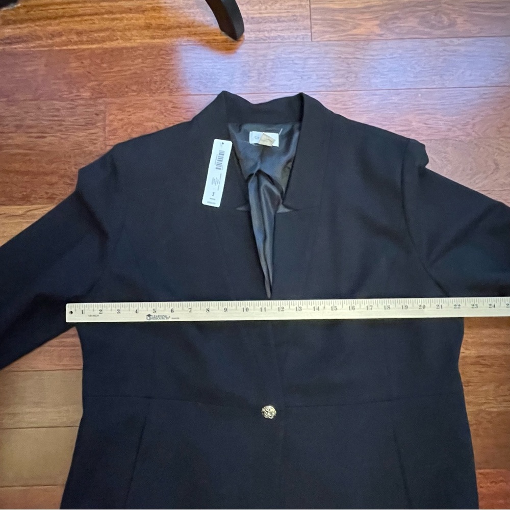 Chico's Black Blazer with Gold Embellishments - Picture 9 of 11